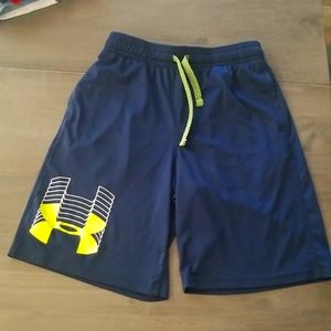 Boys under armour shorts. Navy Blue. Size Youth Medium